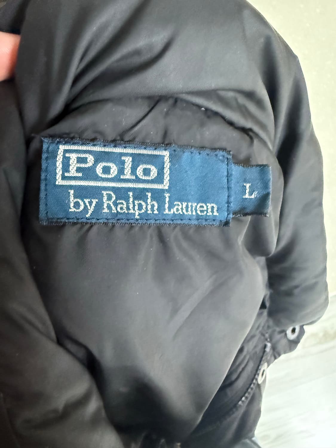 폴로랄프로렌 덕다운 패딩 블랙 L 상품이미지4