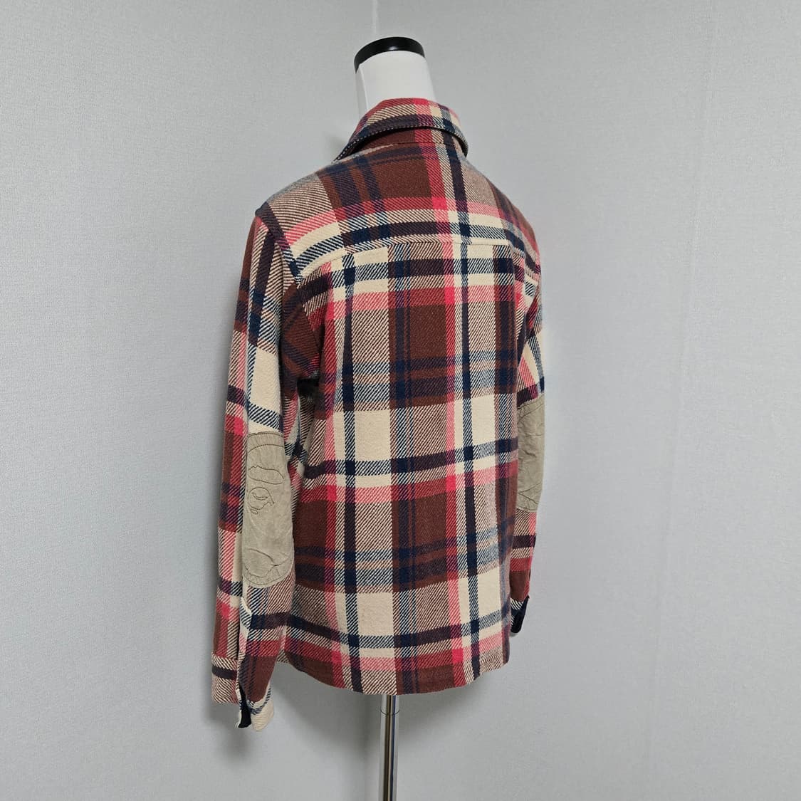 베이프 암 패치 플란넬 체크셔츠 / 여성 셔츠 / 여자 셔츠  상품이미지9