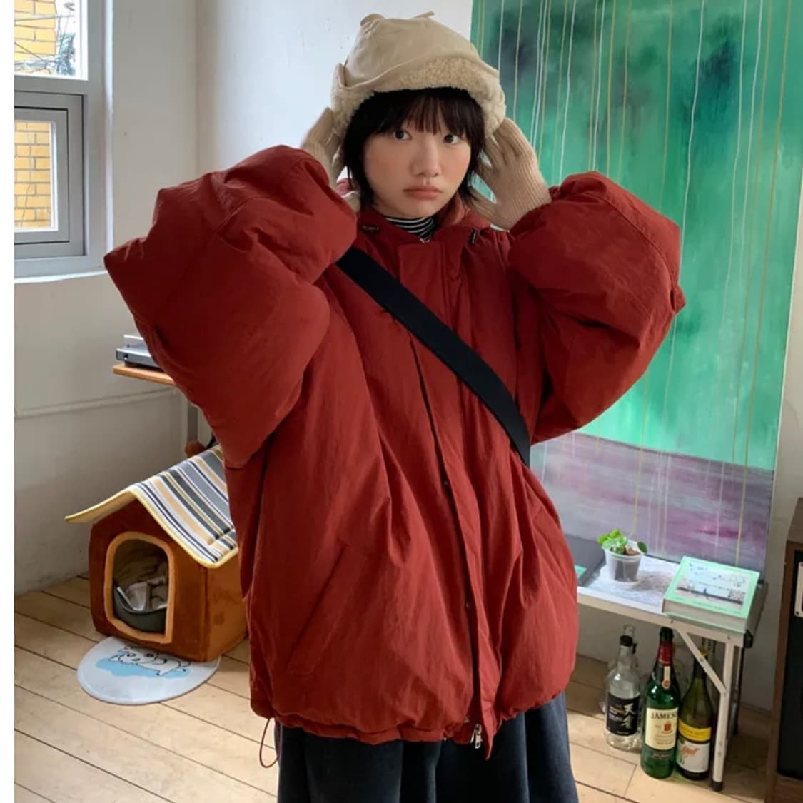 Brick Red pumpkin padding 상품이미지2