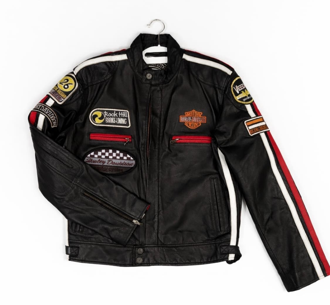 Harley-Davidson 빈티지 레더 라이더 자켓 상품이미지1