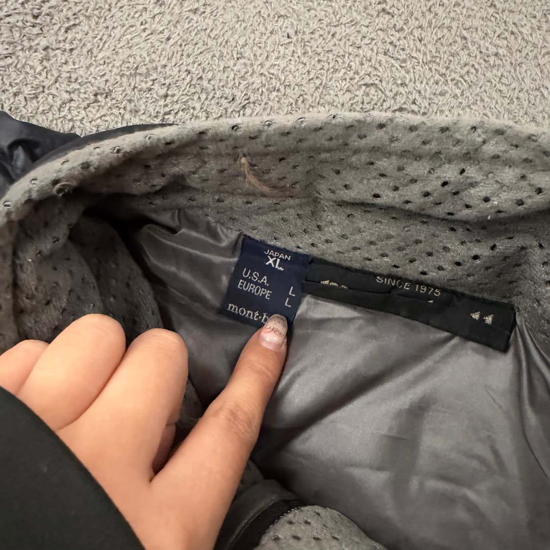 [ 정품/XL ] 몽벨 블랙 패딩 상품이미지5