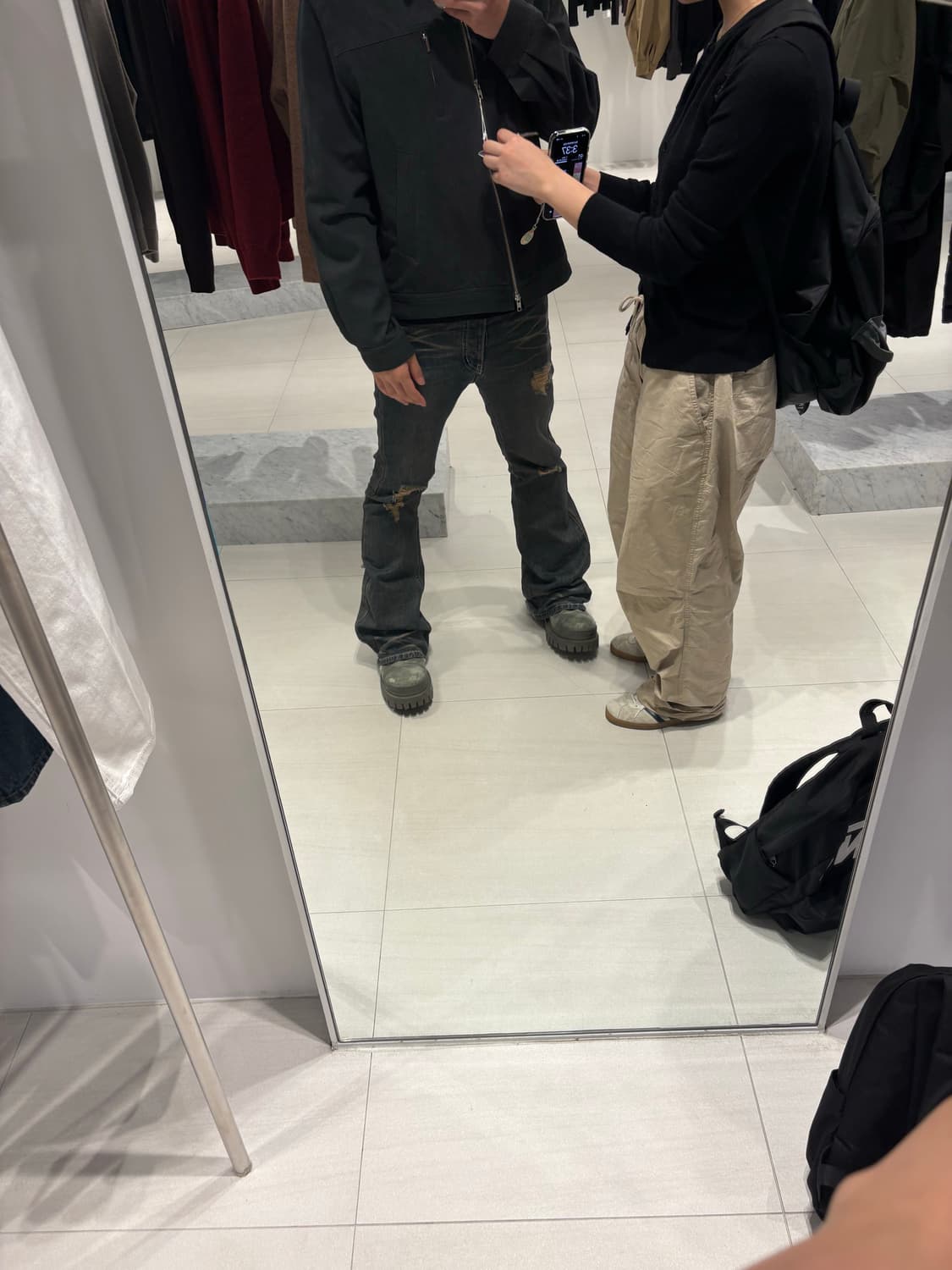 샌드 플레어데님 30X30 실착첨부 상품이미지4