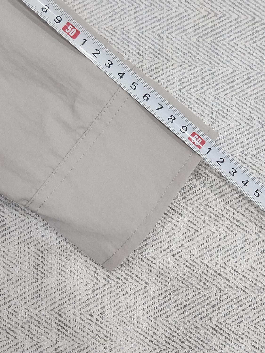 [M] YALE 예일 자수로고 바스락 오버핏 셔츠 라이트그레이 상품이미지8