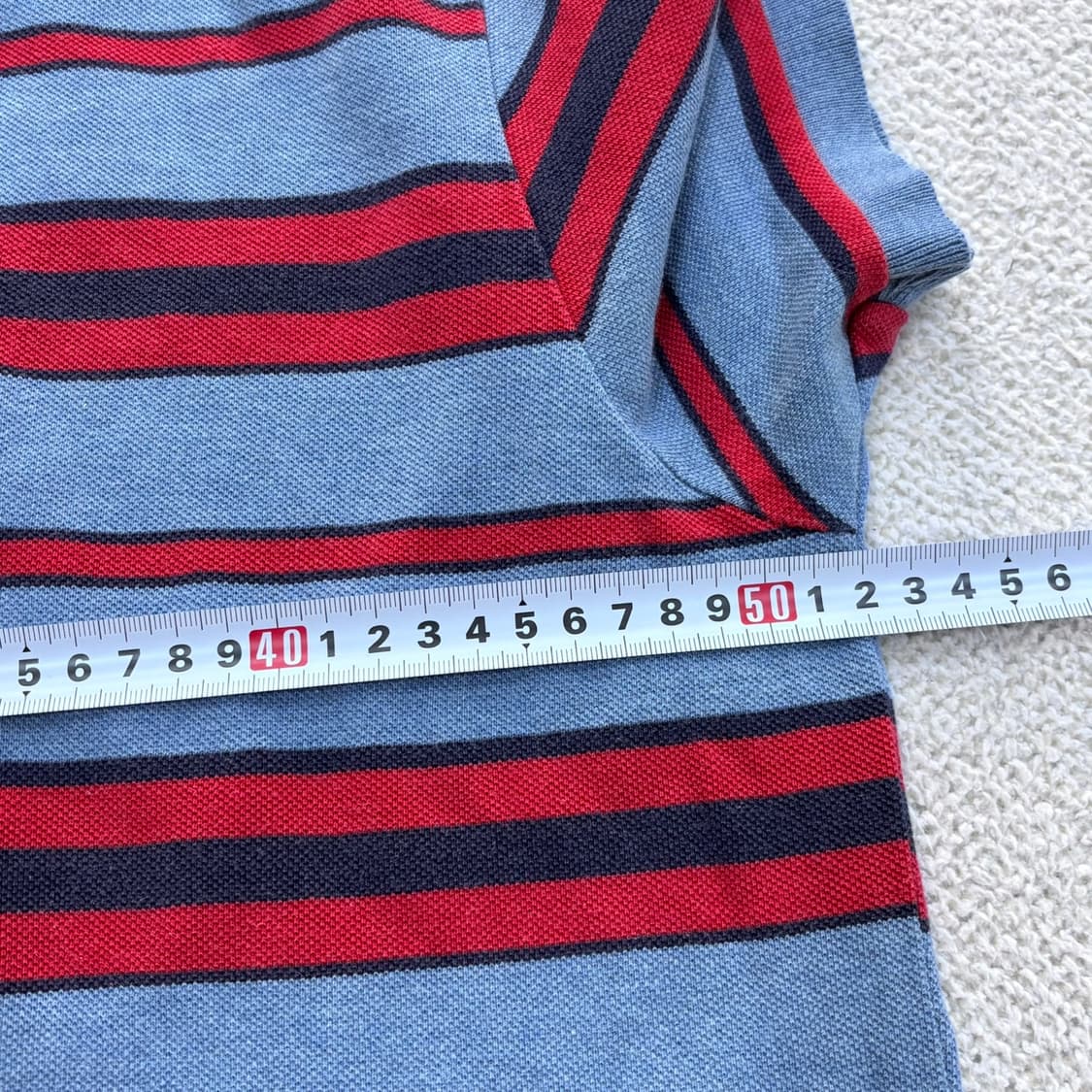 L 갭 스트라이프 반팔 카라 티셔츠 0406E 상품이미지7