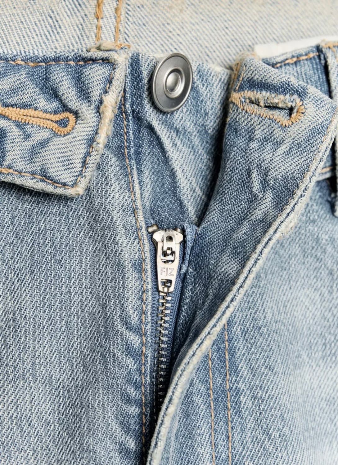 자라 JEANS TRF FOLDED 하이웨이스트 데님 상품이미지2