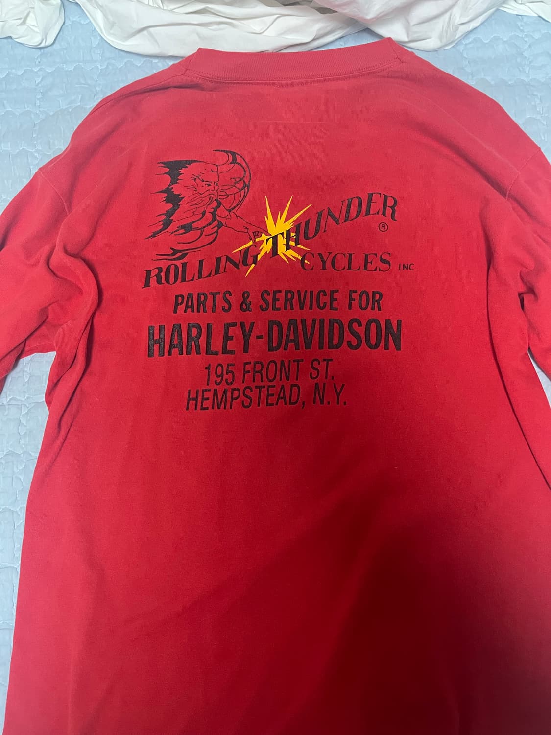 90s 빈티지 할리데이비슨 롤링 썬더 긴팔 티셔츠 상품이미지4