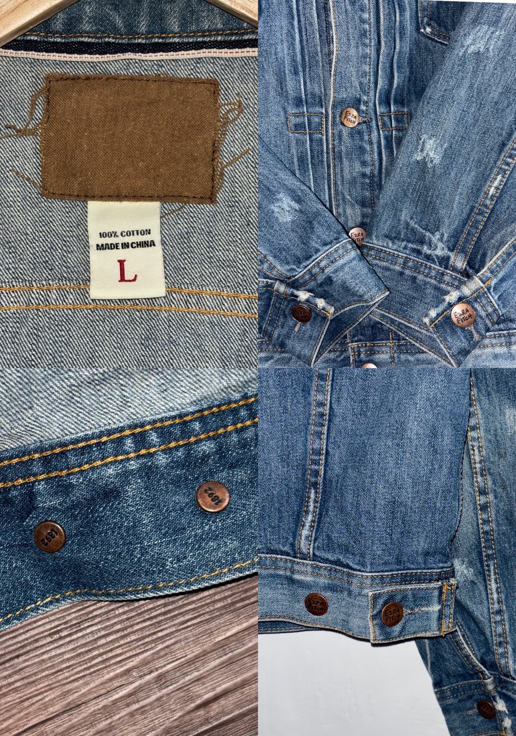 Ezra Fitch 워싱 데님 자켓 상품이미지5