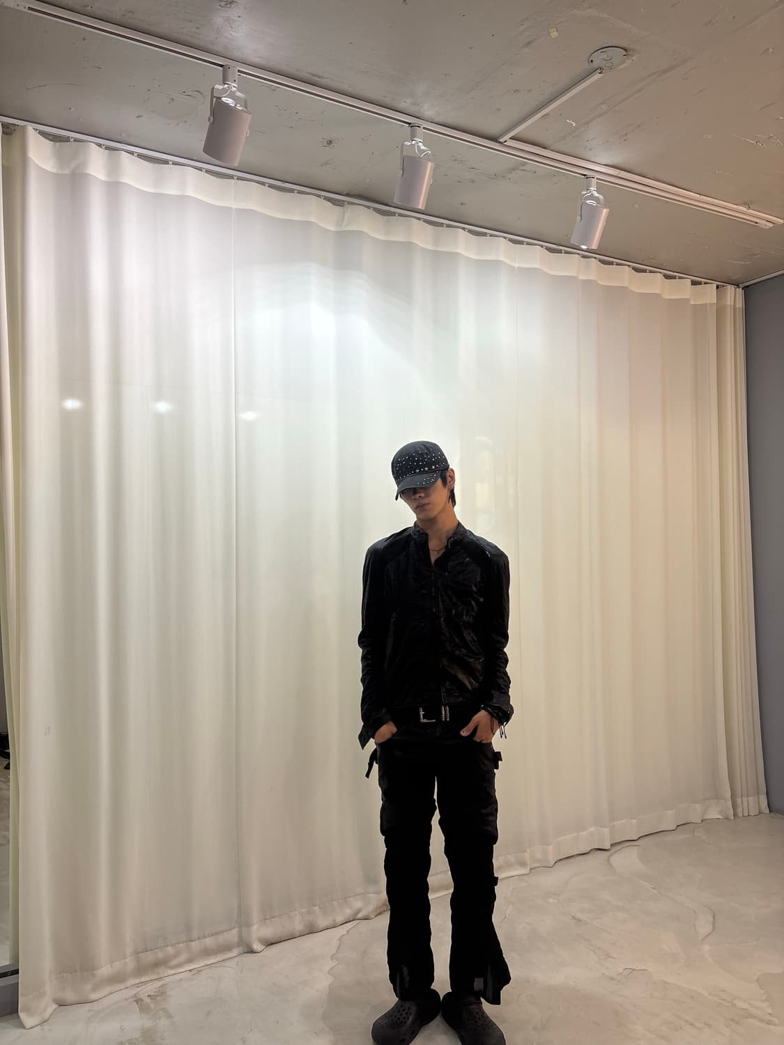 “Field Core” Black Mesh Biker Jacket 상품이미지8