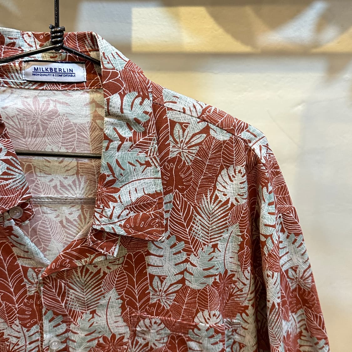 빈티지 패턴 하와이안 반팔 셔츠 상품이미지3