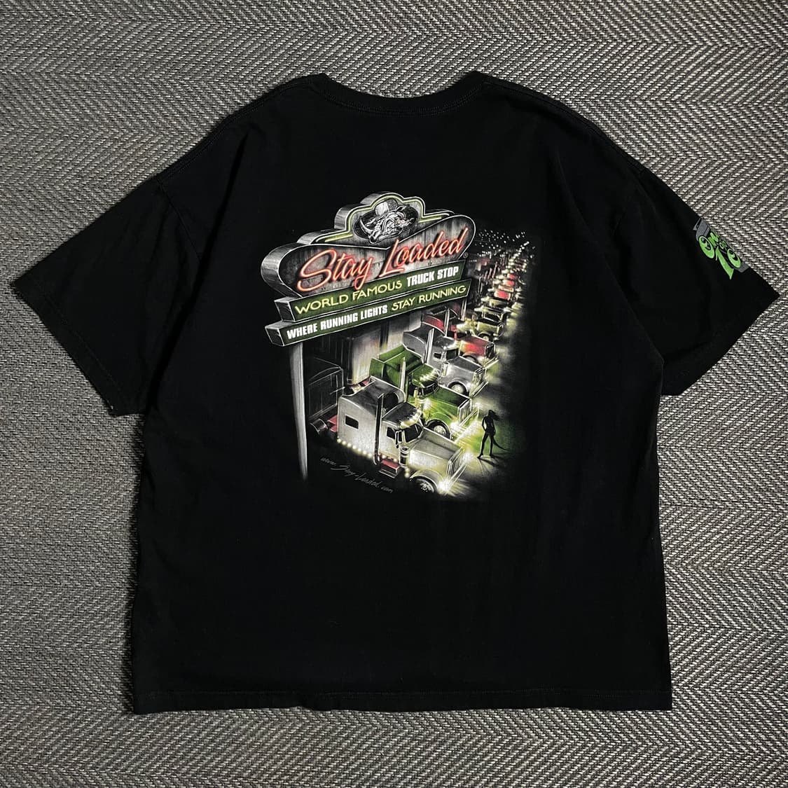 USA 빈티지 트럭 스탑 빅로고 반팔 티셔츠o 4876 상품이미지1