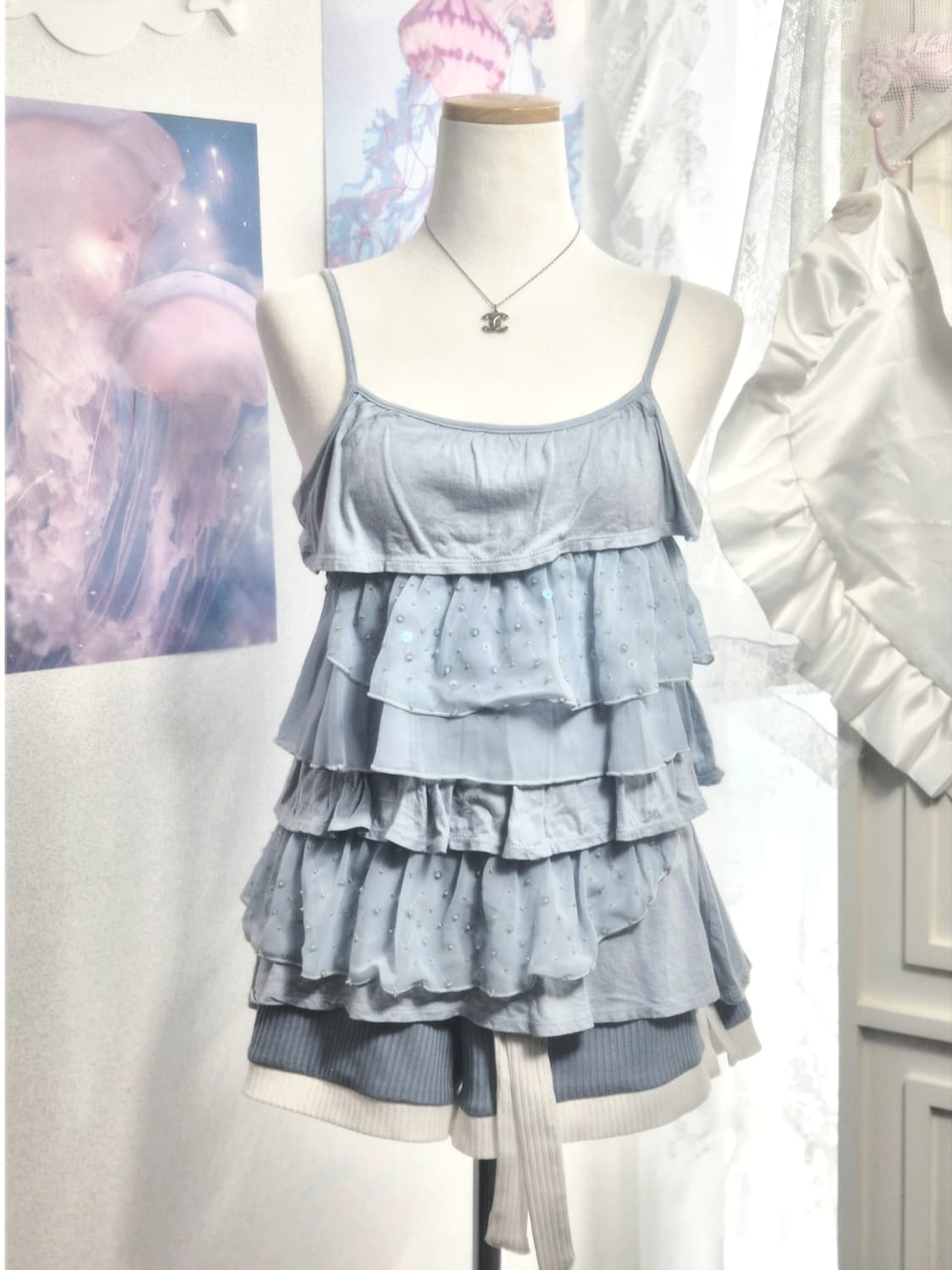 헤이세이 소다 후드 집업 세트 모리걸 히메갸루 여름코디 얼스뮤직 잉그니 상품이미지3