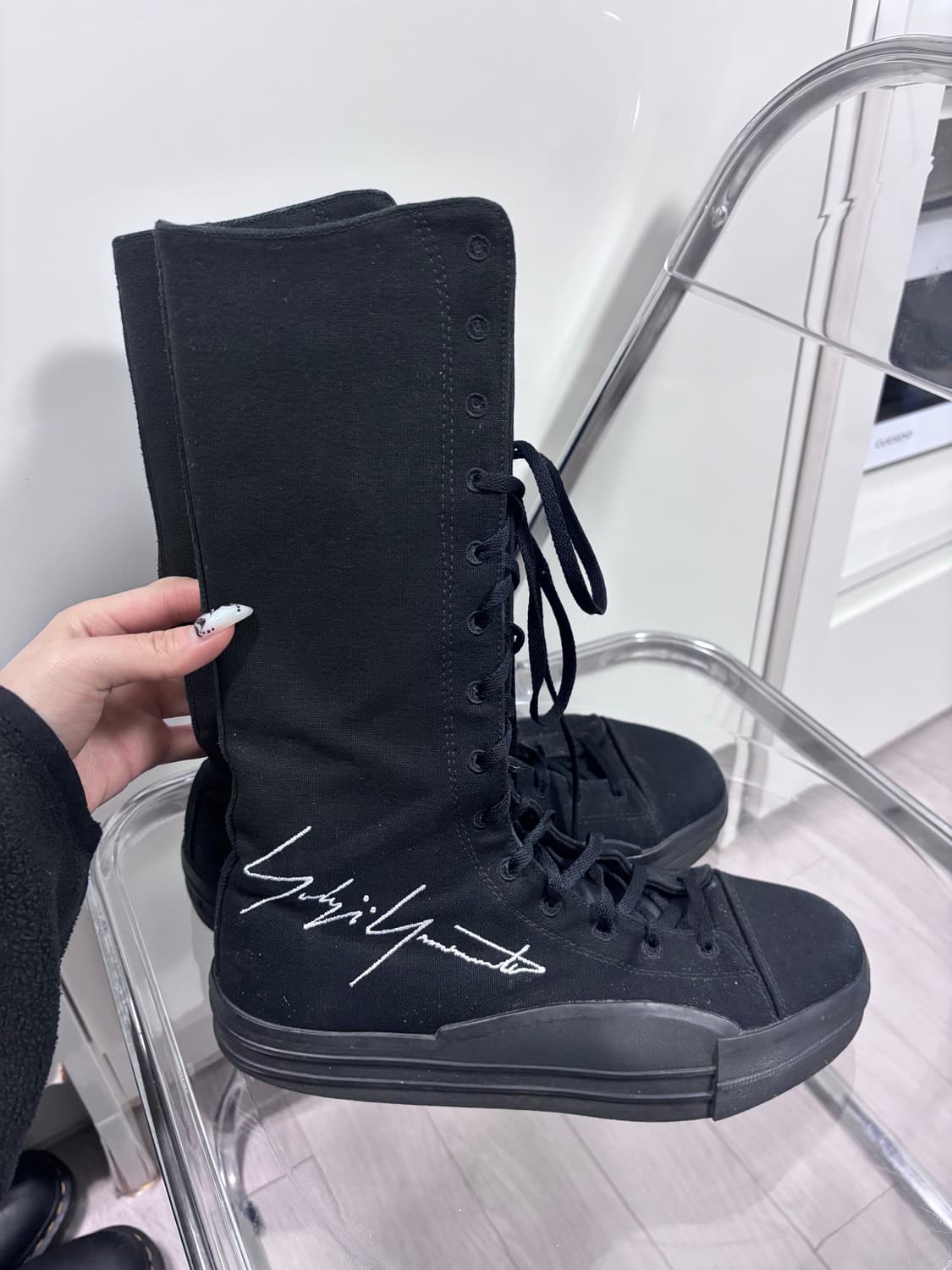 Y-3 요지야마모토 유벤 부츠 블랙 250 상품이미지3