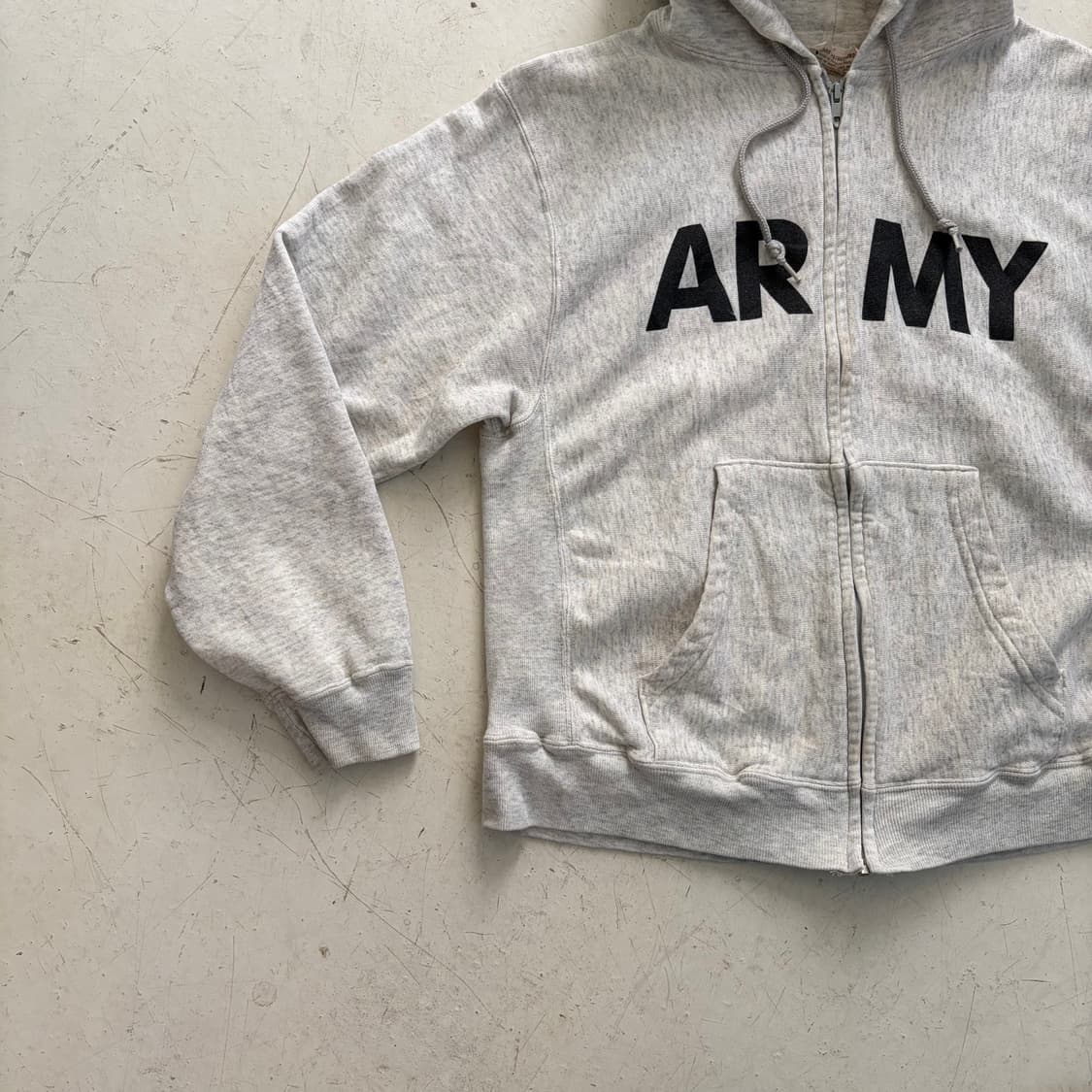 US ARMY USA OG 빈티지 후드집업 자켓 M 상품이미지3