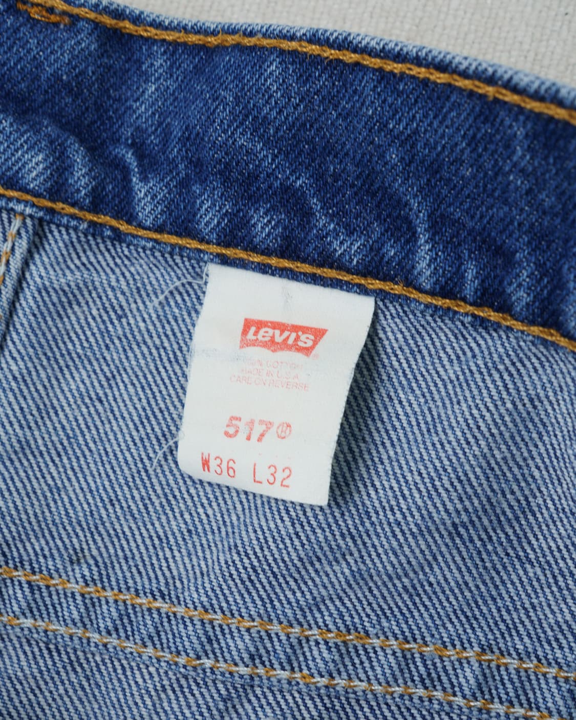 (허리 46) 90s 리바이스 517 부츠컷 데님 팬츠 상품이미지6