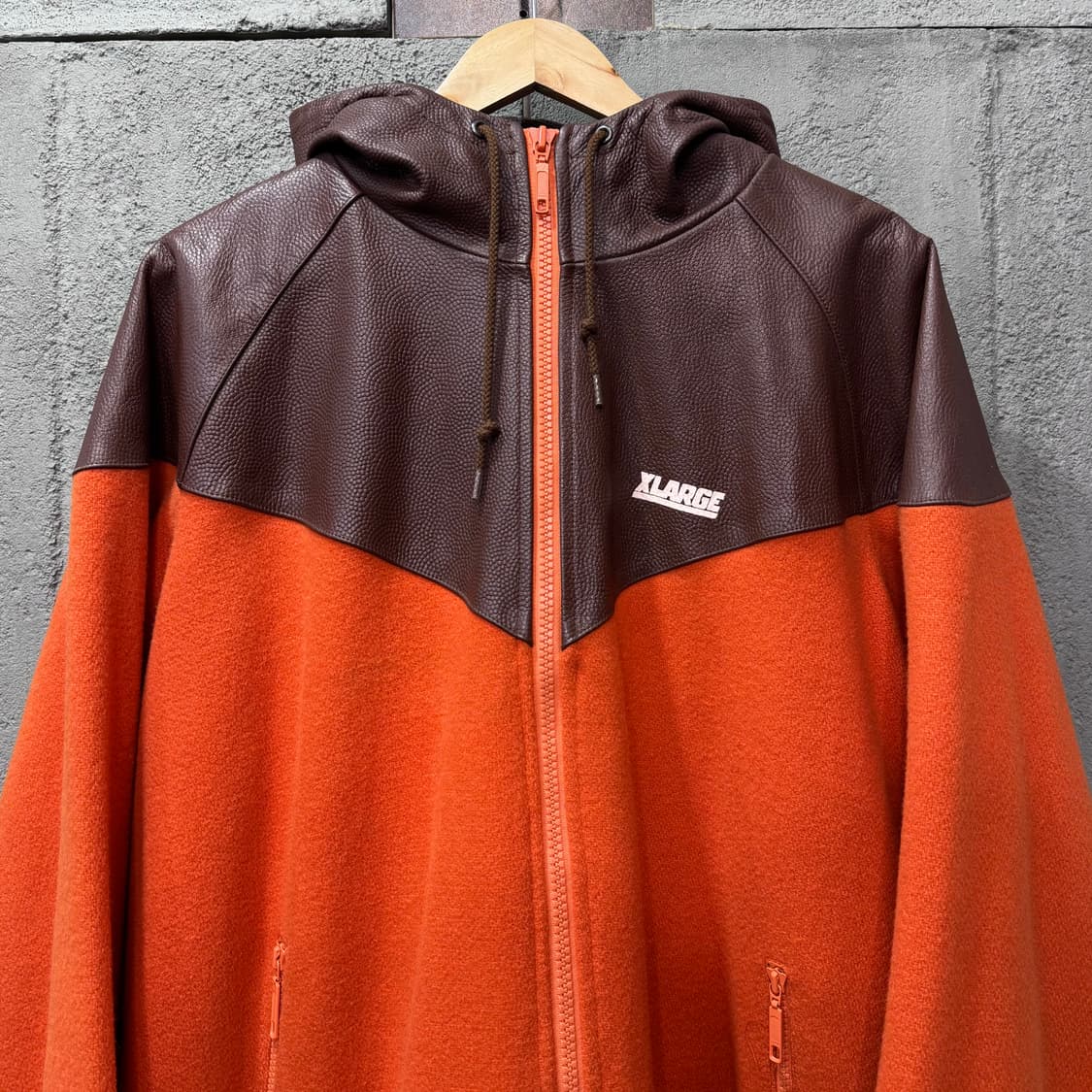 X-LARGE 카우하이드 레더 바시티 자켓 (XL)   상품이미지2