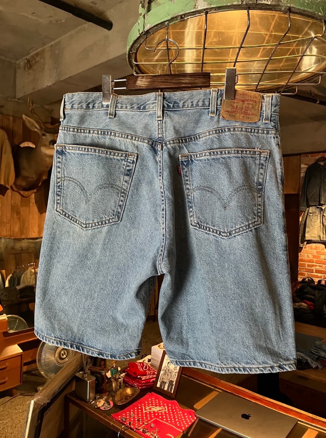빈티지 리바이스 505 데님 쇼츠 하프 팬츠 상품이미지3