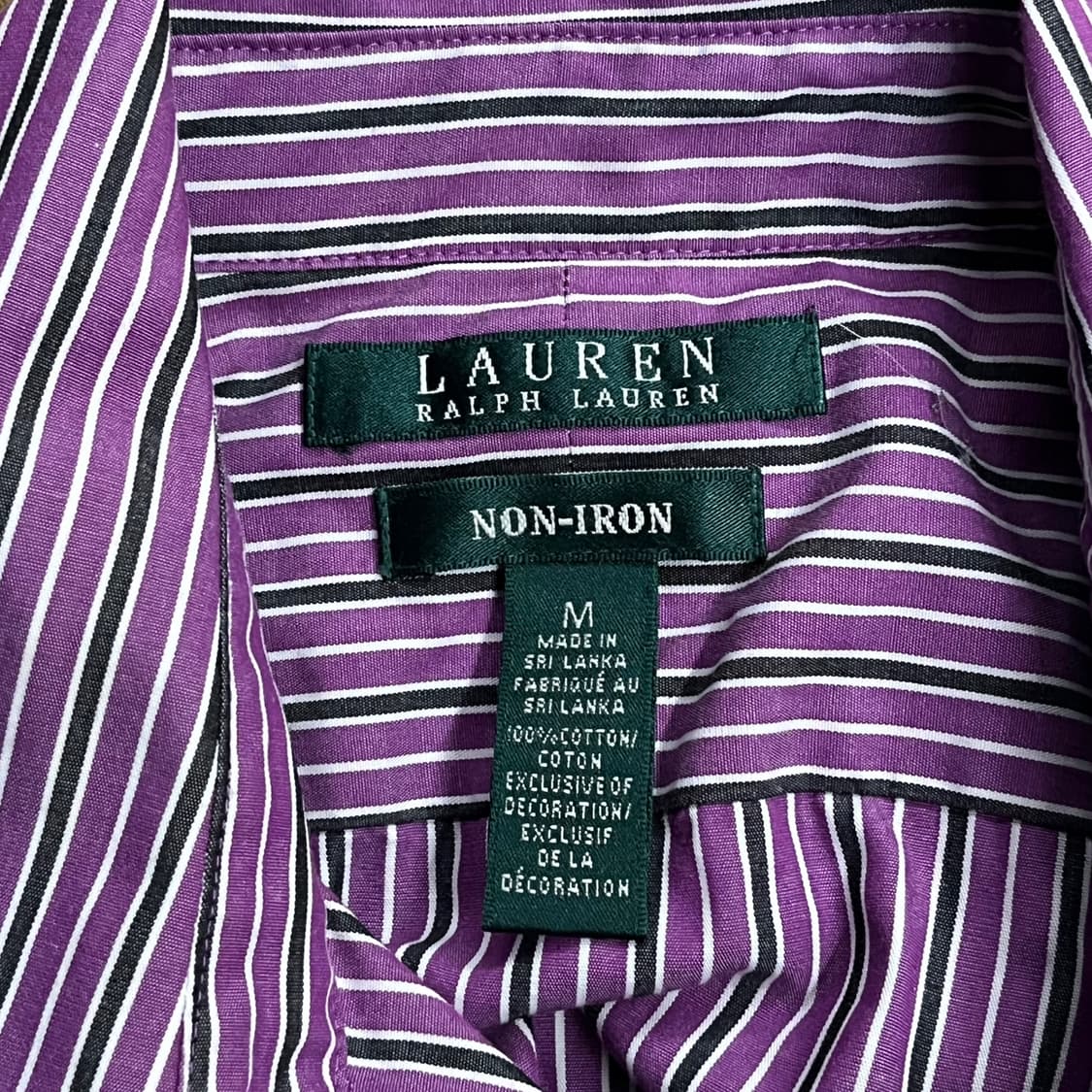 [정품/M] 폴로 랄프로렌 보라색 스트라이프 셔츠 b8 상품이미지5