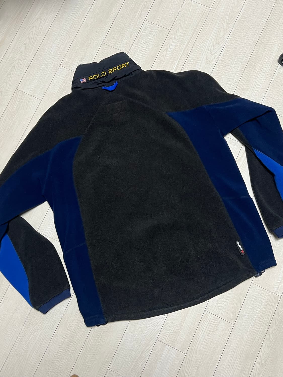 90s폴로스포츠성조기폴라텍후리스점퍼 L사이즈 상품이미지5