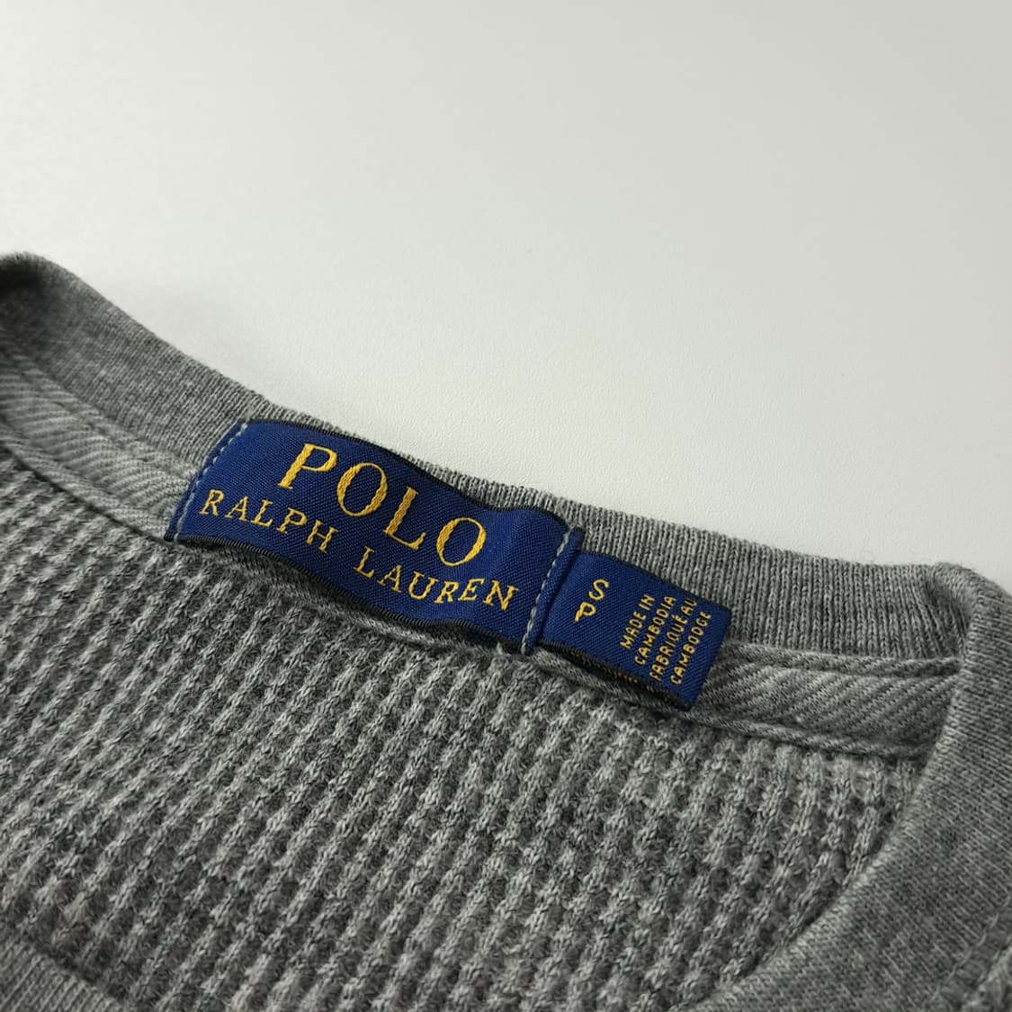 CK245 S 폴로 와플 그레이 티셔츠 상품이미지3