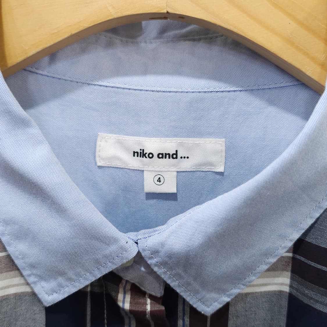 니코앤드 체크 남방 셔츠- 우먼4 상품이미지7