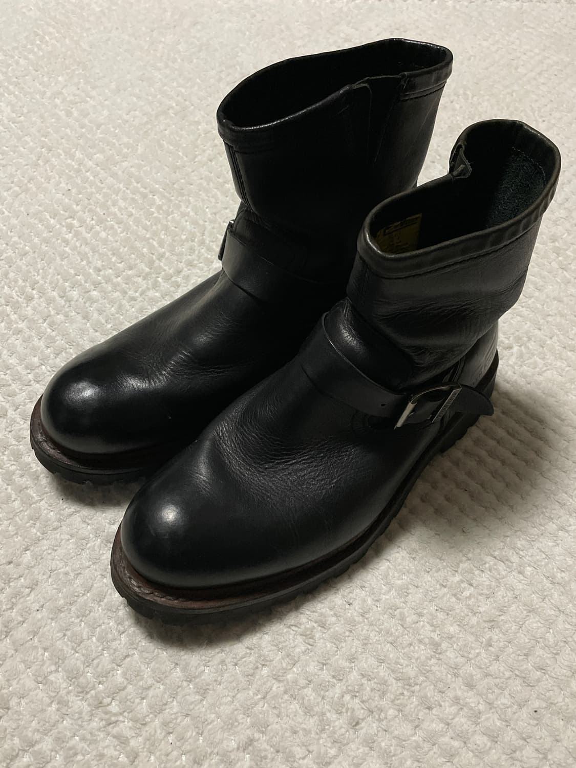 패스파인더 웨스턴 무드 레더 엔지니어 부츠 블랙 상품이미지4