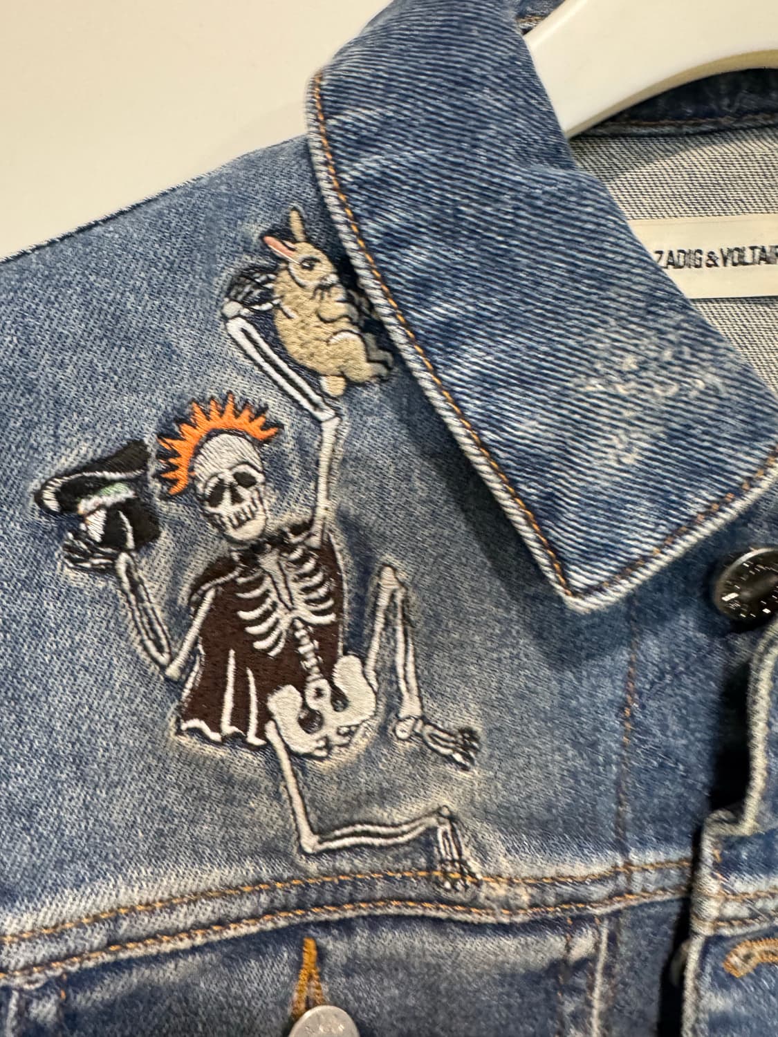 쟈딕앤볼테르 자수 청조끼 상품이미지6