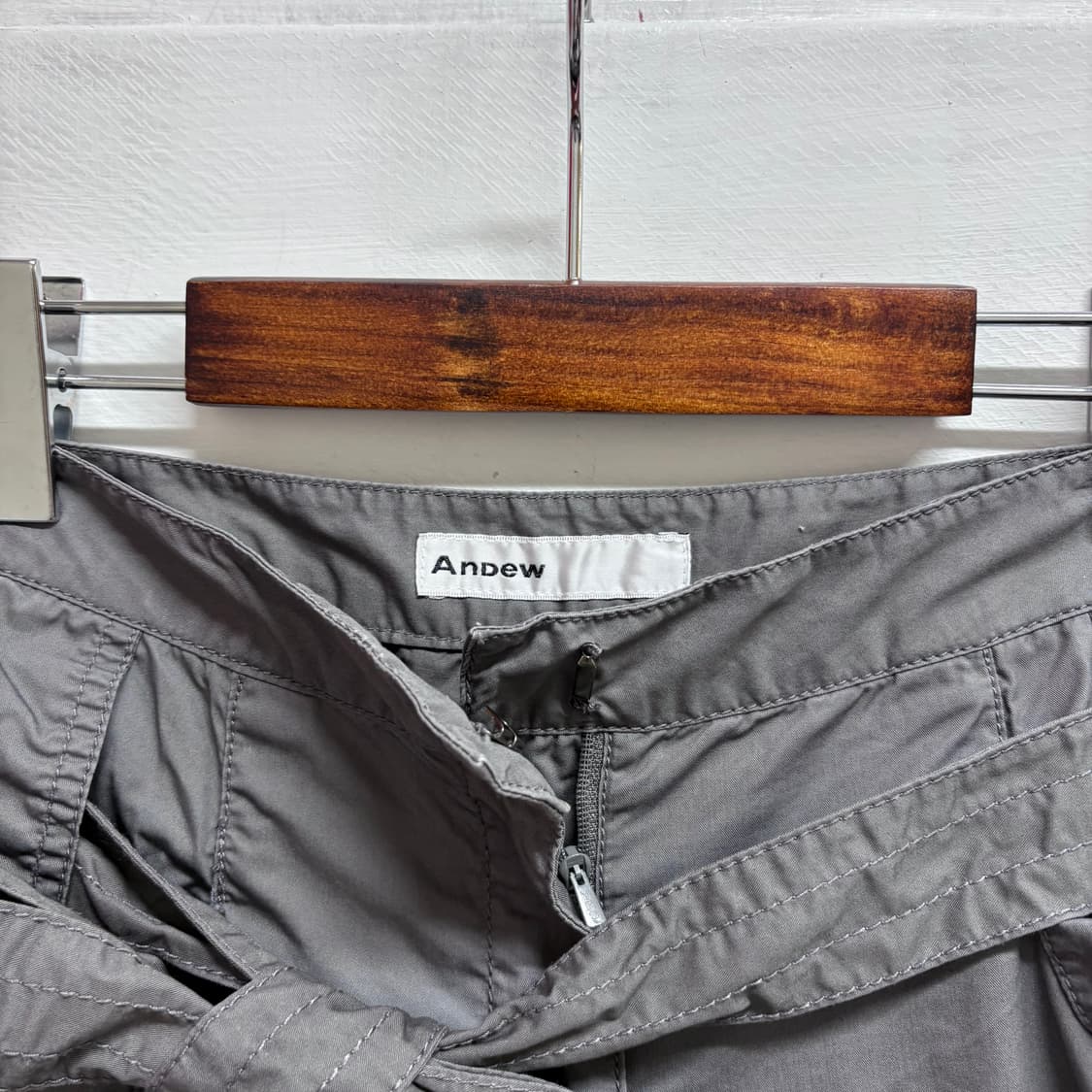 AnDew 그레이 리본 숏팬츠 JPN 상품이미지4