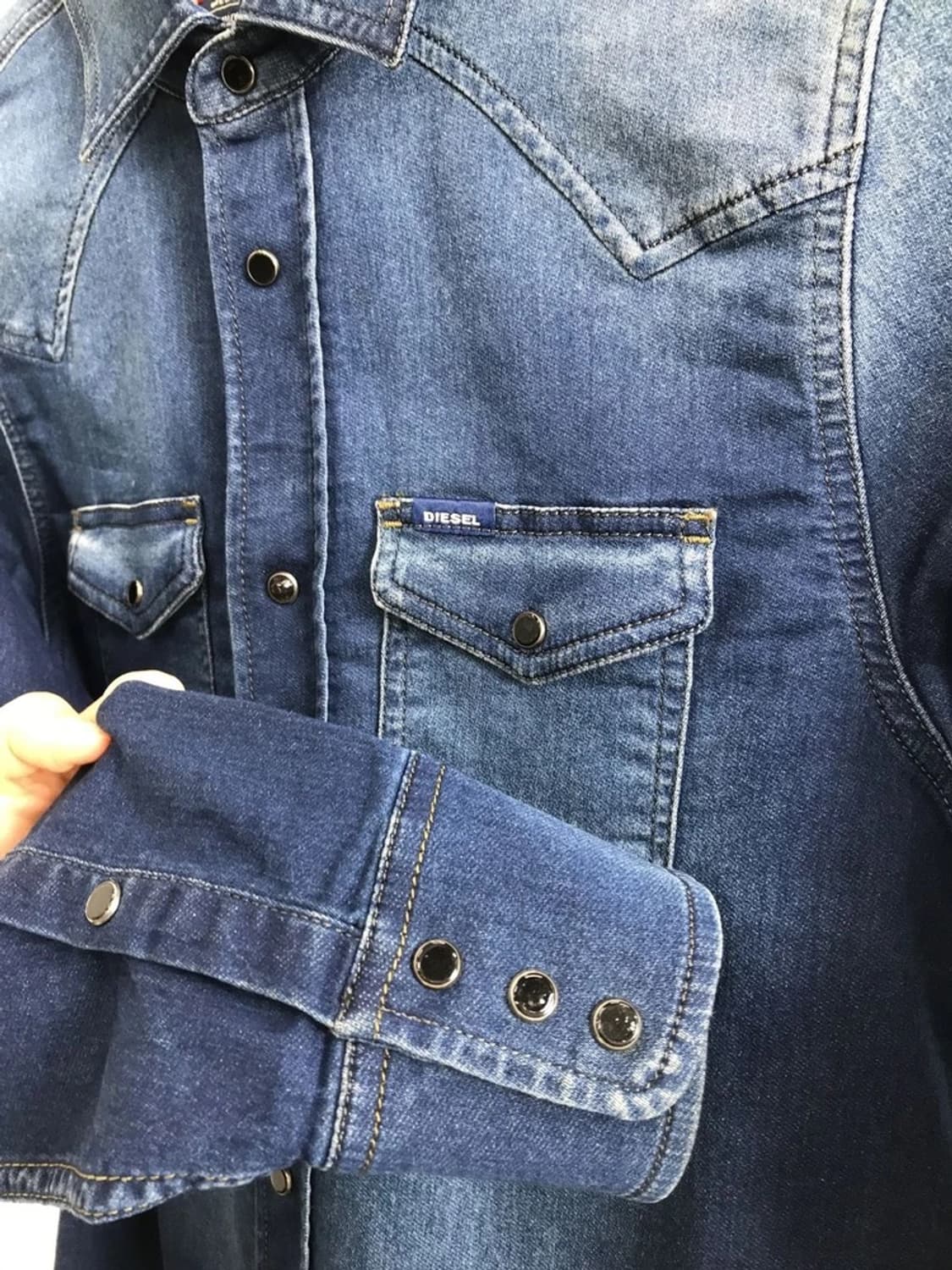 Diesel Sonora Fade Denim Shirt 상품이미지6