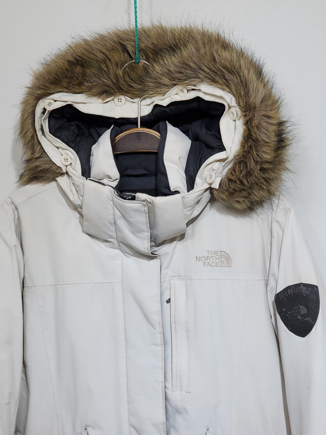 (M) 노스페이스 맥머도 패딩점퍼 화이트 거위털 구스다운 자켓 상품이미지2