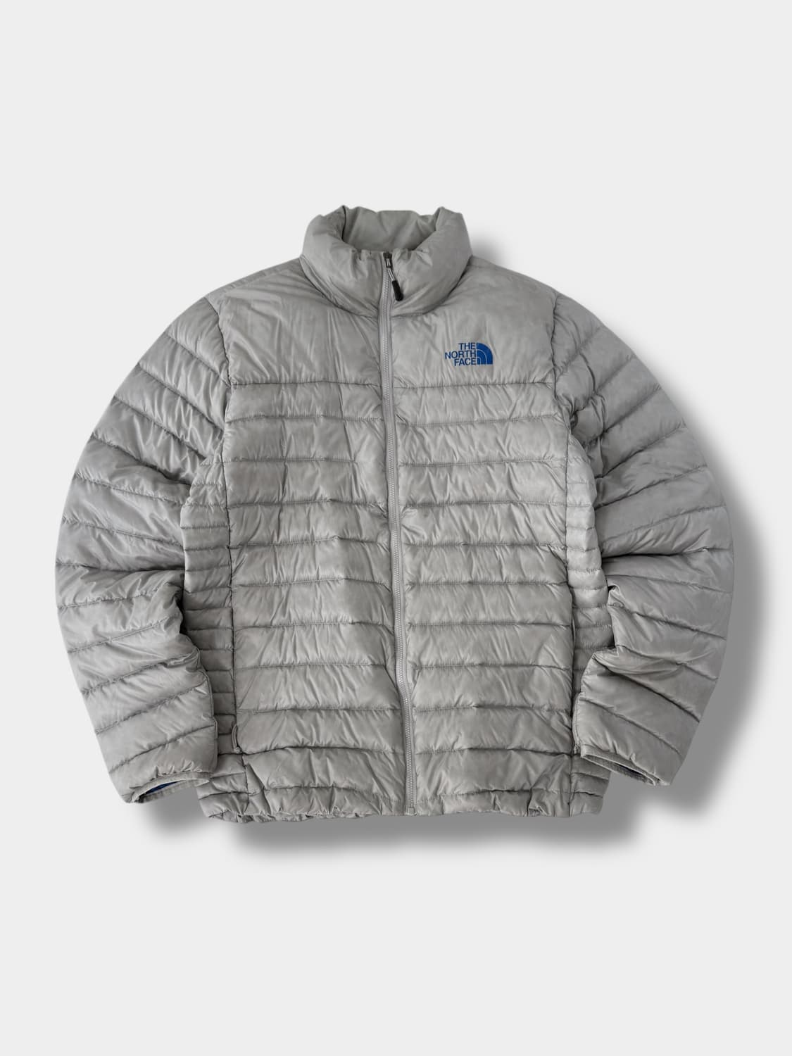 TNF 노스페이스 루즈핏 라이트그레이 구스다운 경량 패딩 자켓 상품이미지1