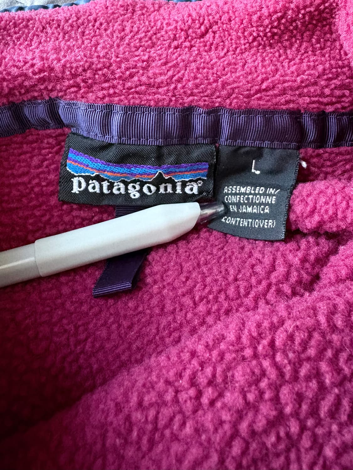 (L) 파타고니아 90s 빈티지 신칠라 딥핑크 자메이카 상품이미지5