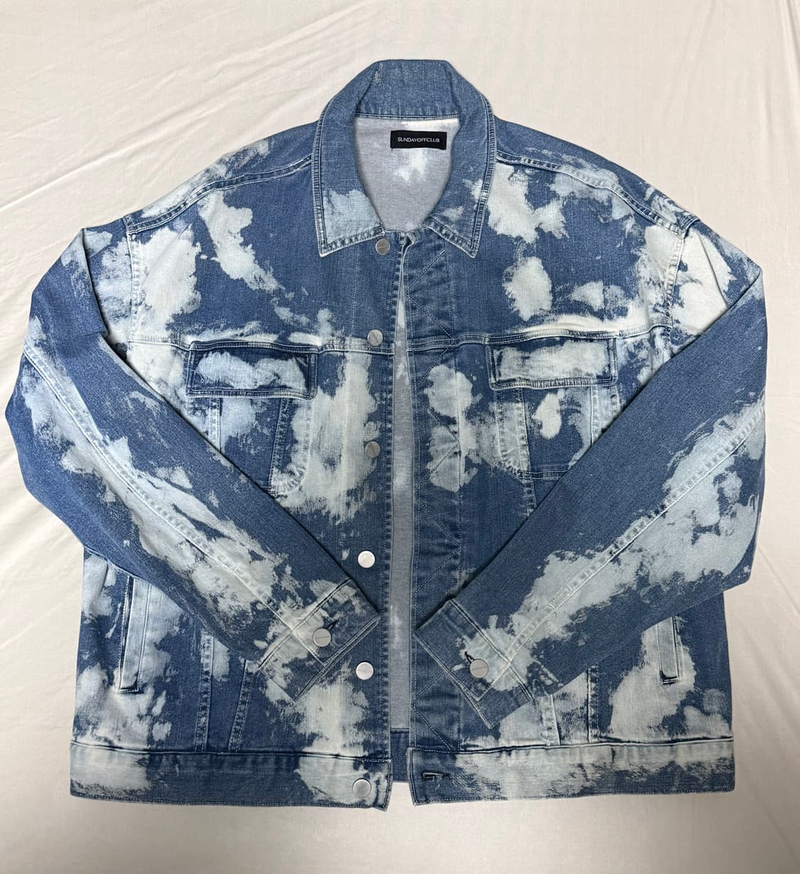 선데이오프클럽 블리치드 데님자켓 상품이미지2