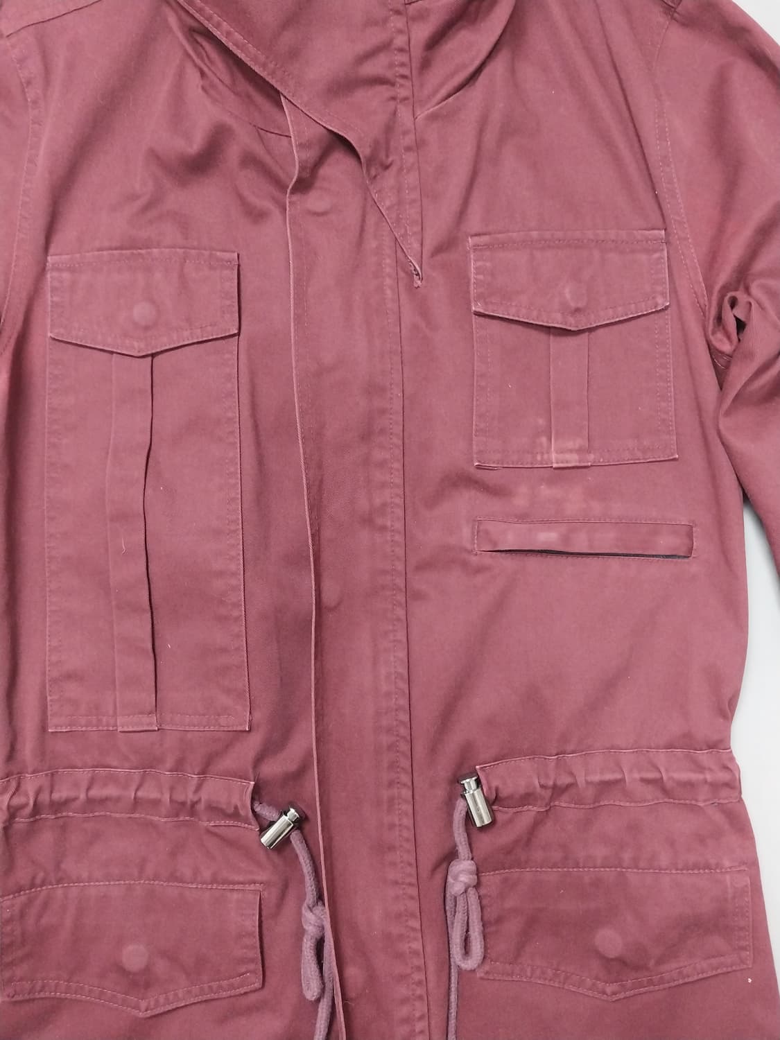 [M] 타케오 키쿠치 버건디 M65 필드 데님 자켓 야상 TK 상품이미지2