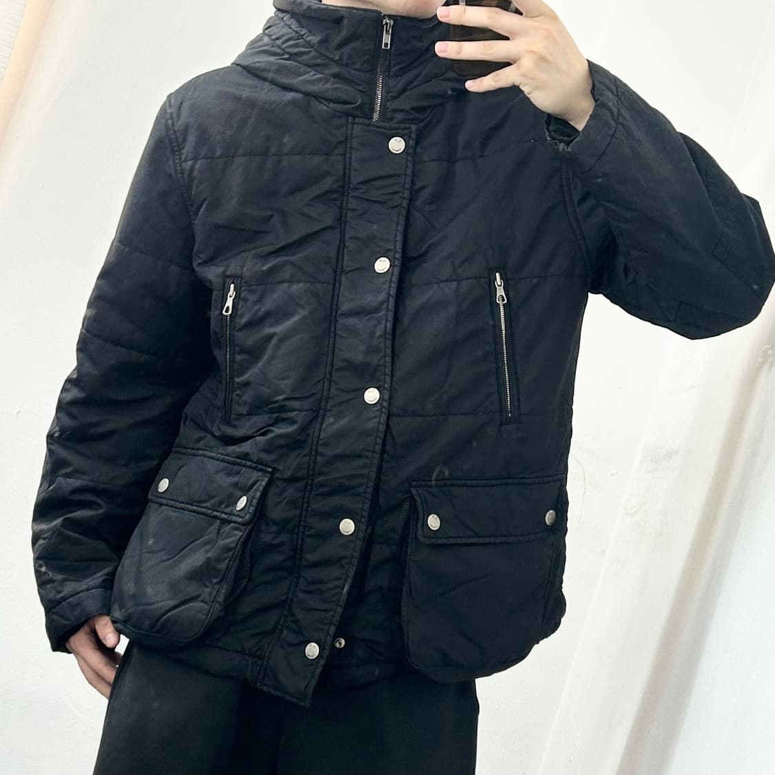 CP 컴퍼니 왁스드 나일론 후드 점퍼 상품이미지2