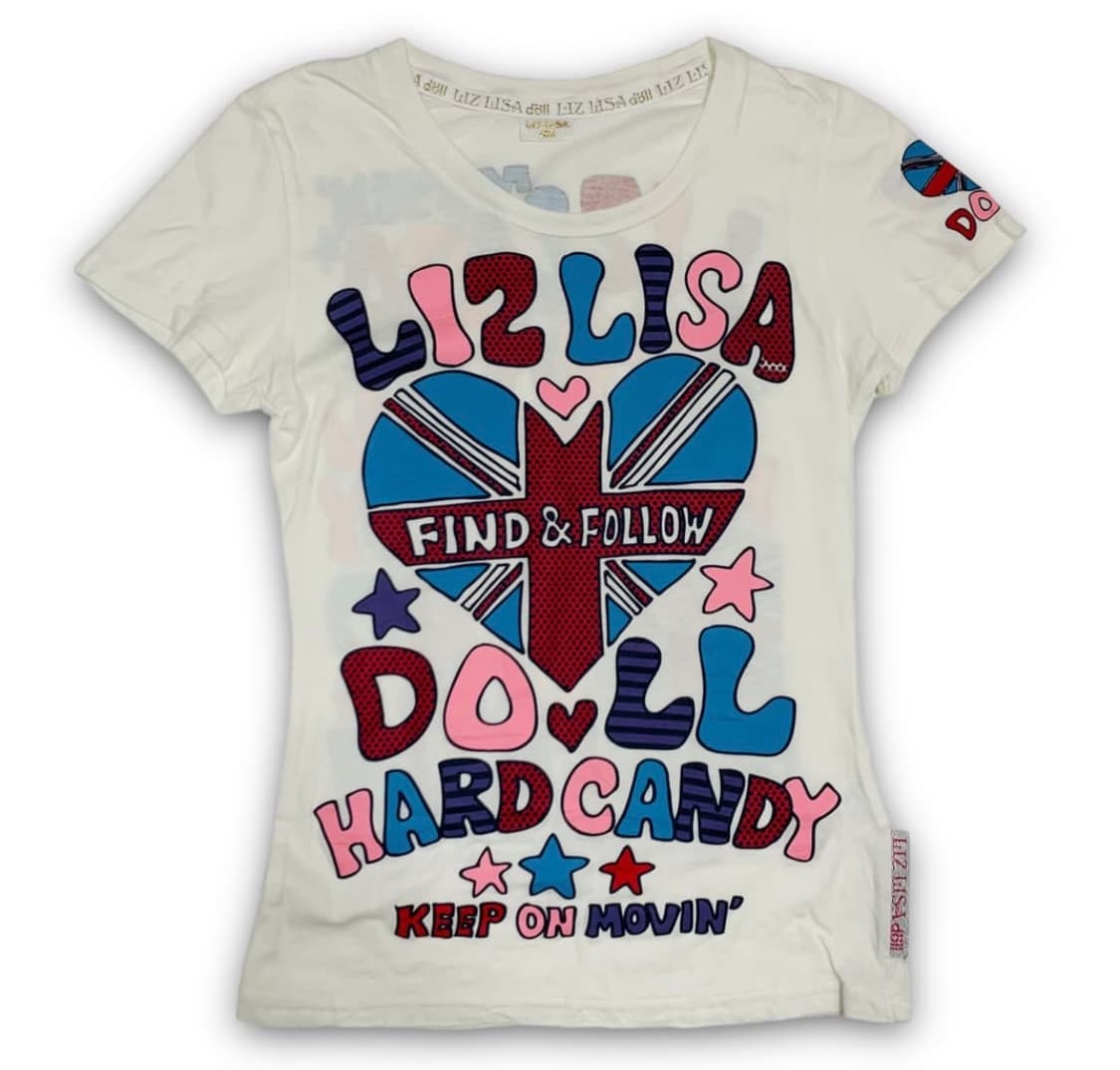 리즈리사 키치갸루 일브 대장템 핀터깔 딱붙반팔티 상품이미지1