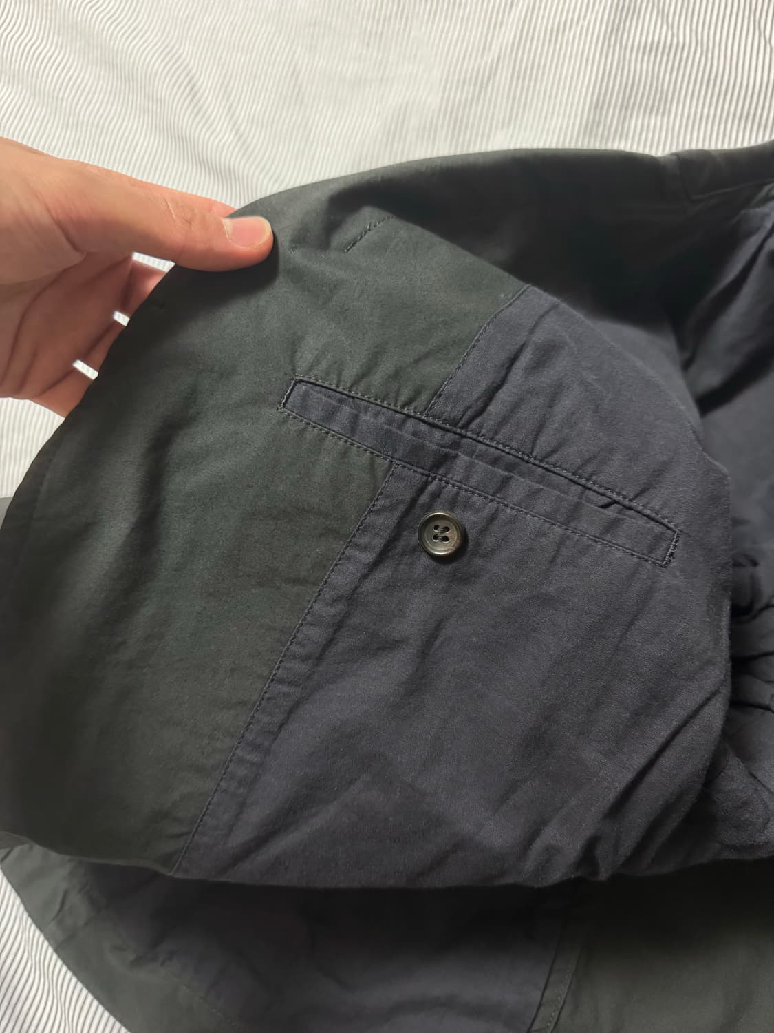 꼼데가르송 옴므 레더 카라 블레이저 자켓 M 상품이미지8