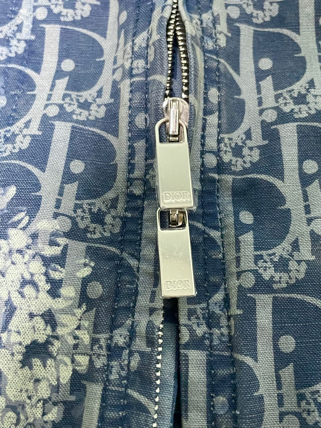 새상품 디올 x 데님티어스 오블리크 블루종 자켓 52 영수증O 상품이미지4