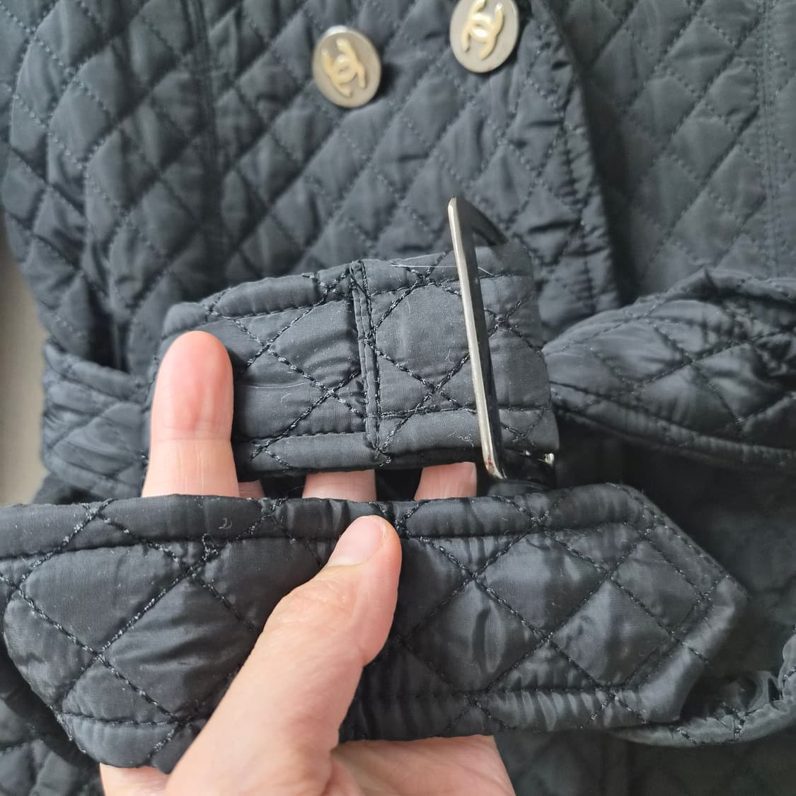 샤넬 빈티지 경량 패딩 코트 상품이미지6