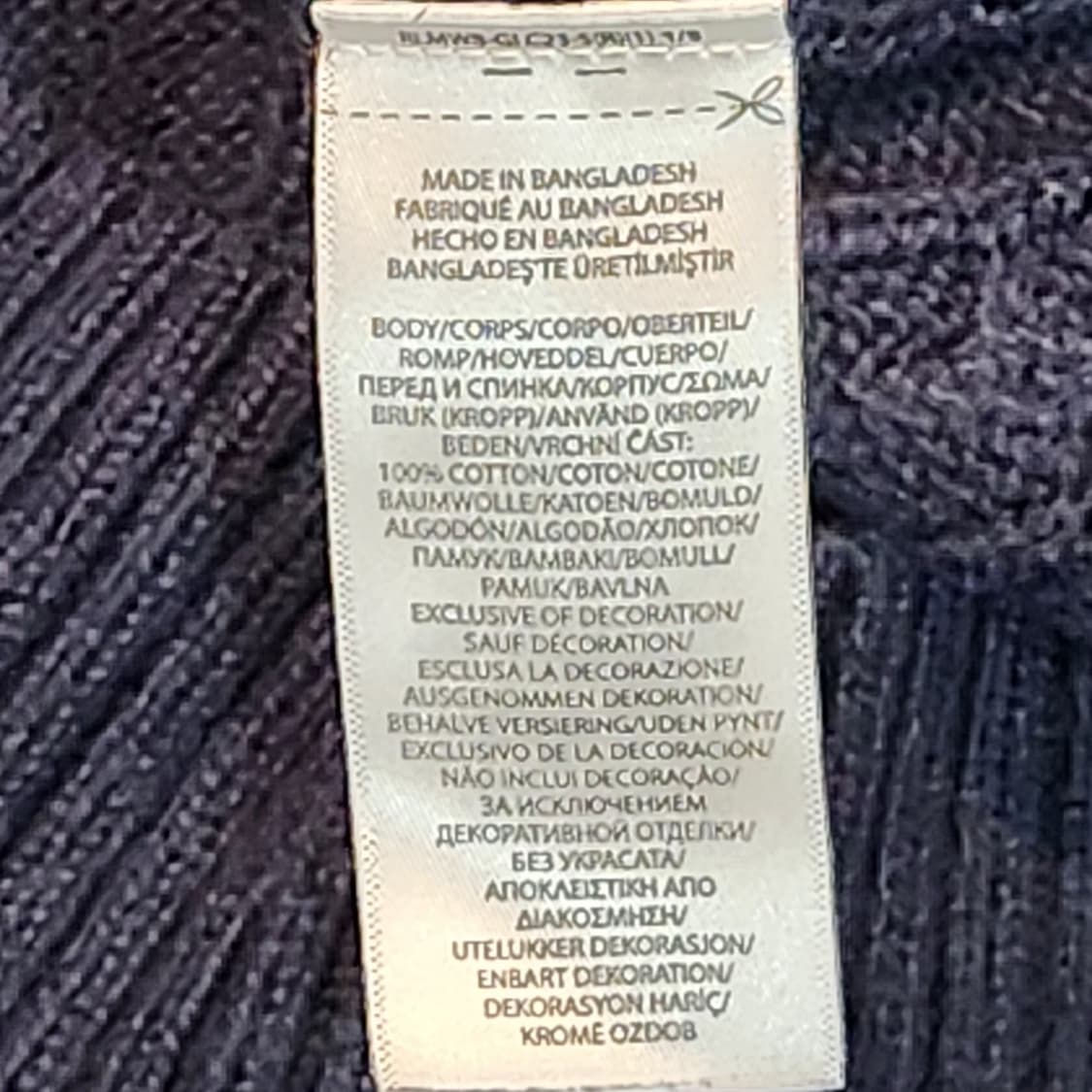 폴로 랄프로렌 케이블 니트 네이비 (S) 상품이미지3