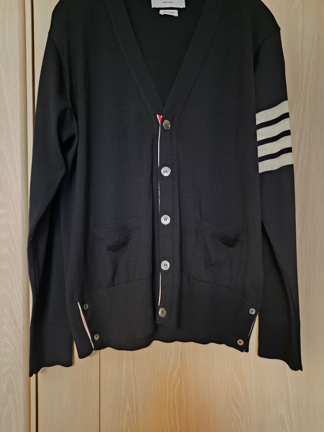 [24/3사이즈] 톰브라운 메리노울 가디건 네이비 상품이미지3