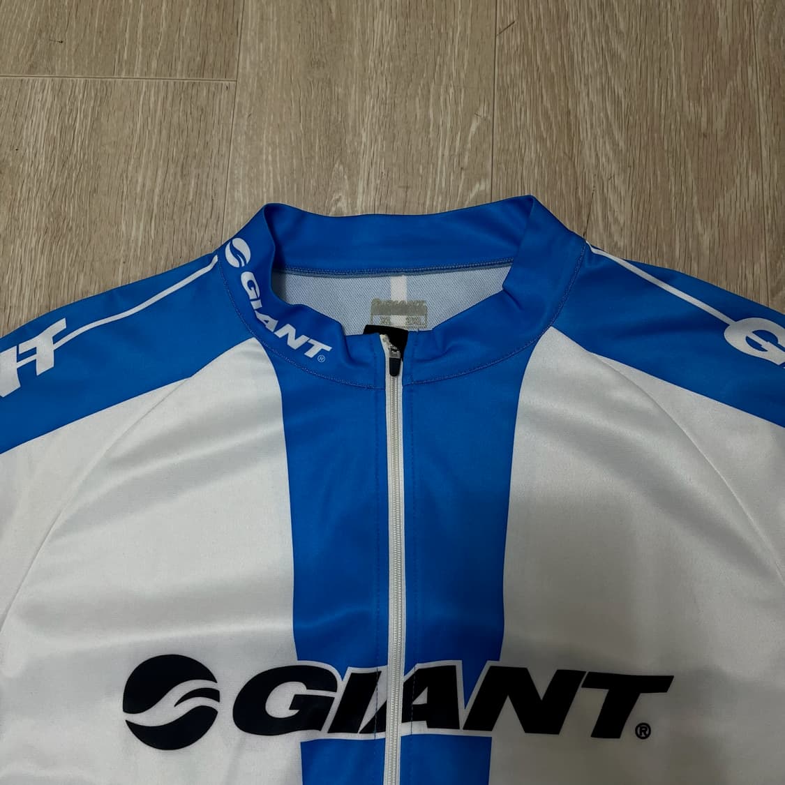자이언트 기능성 자전거 싸이클링 반팔 져지 [화이트/블루] XL 상품이미지2
