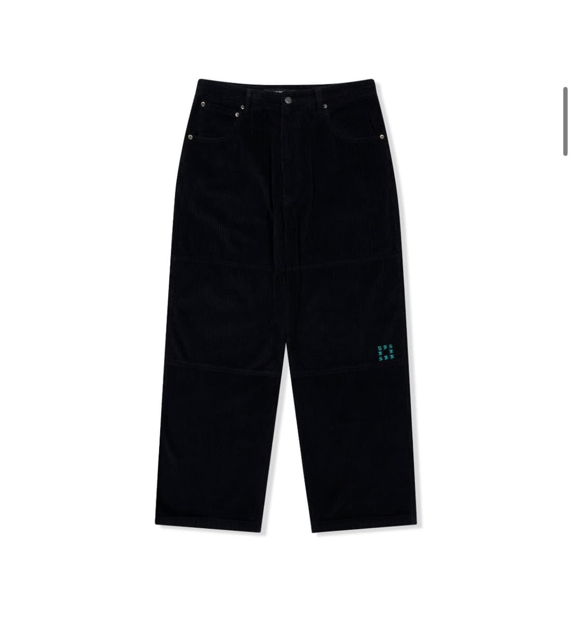 예스아이씨 Double Knee Corduroy Pants 블랙 상품이미지2