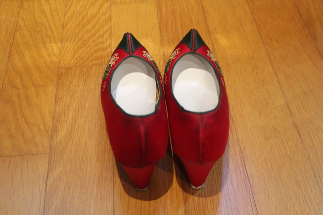 한복 꽃신 240사이즈 꽃신240 나비자수꽃신 한복구두 한복신발 구두 상품이미지5