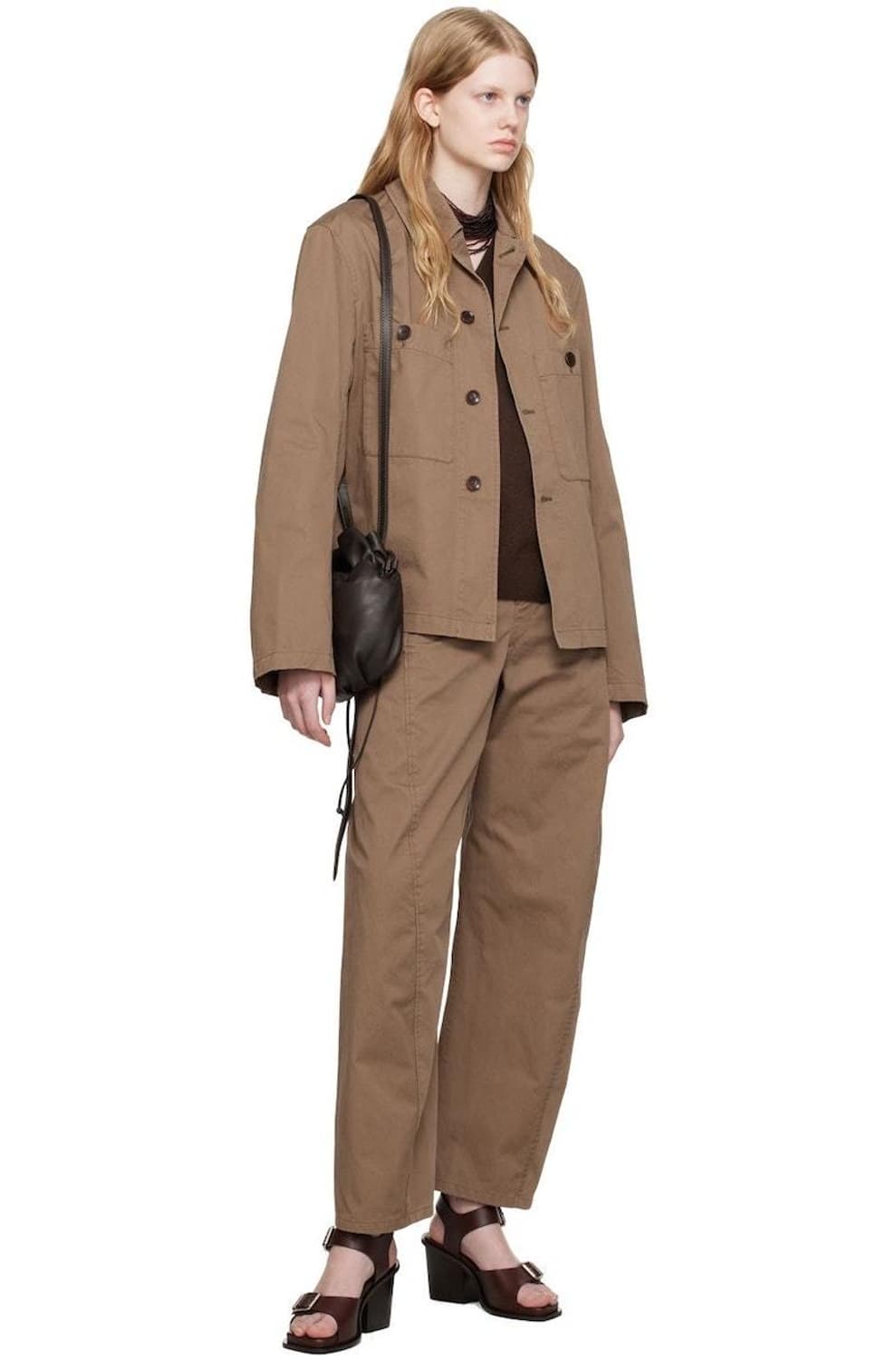 [S] 르메르 밀리터리 오버 셔츠 브라운 상품이미지8