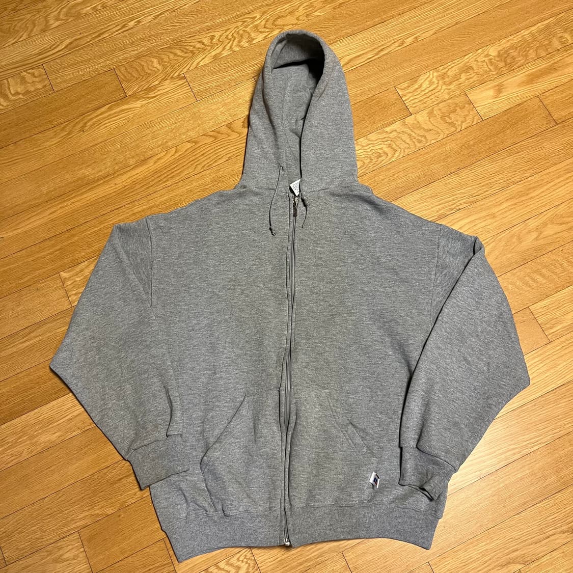 [XL] 90s 빈티지 러셀 후드집업 그레이 상품이미지2