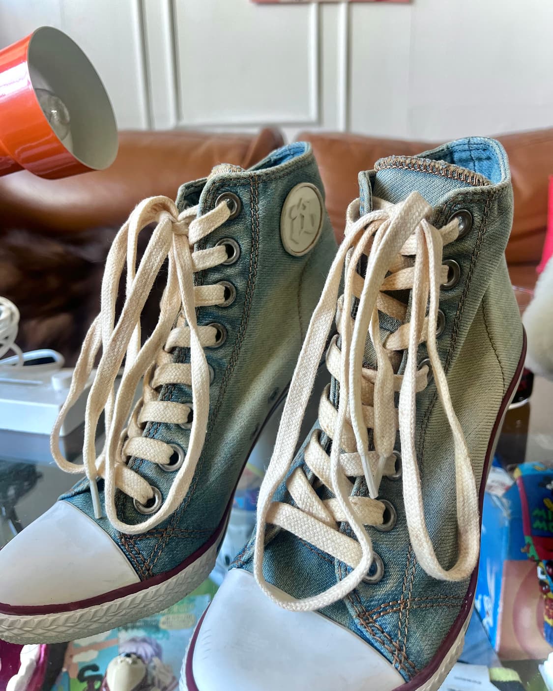 Ash ArchiveWashed  Denim High Heels 상품이미지2