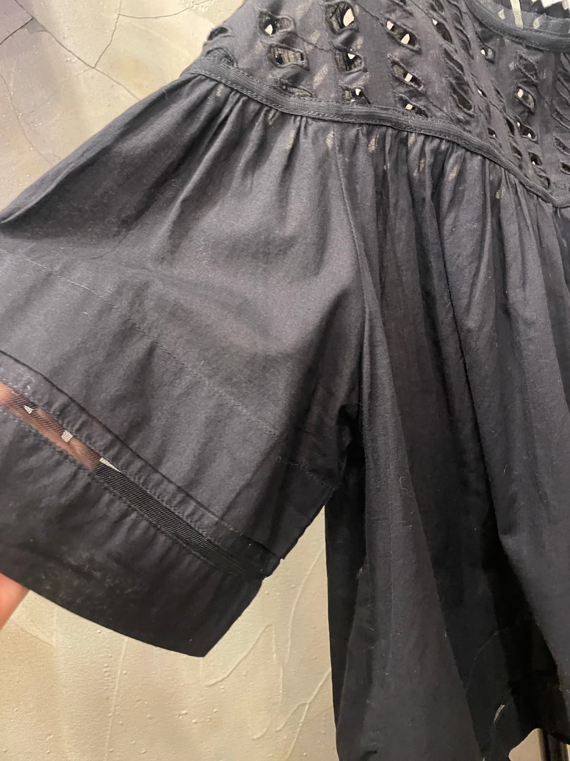 빔바이롤라 셔링 주름 블라우스 55~66 상품이미지3