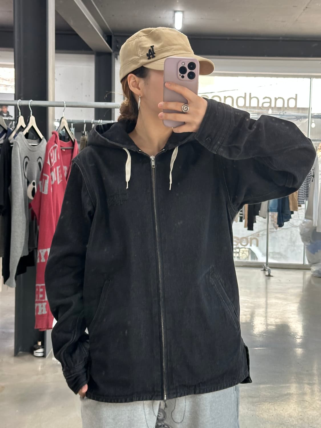 스투시 자수빅로고 데님 워크자켓 상품이미지4