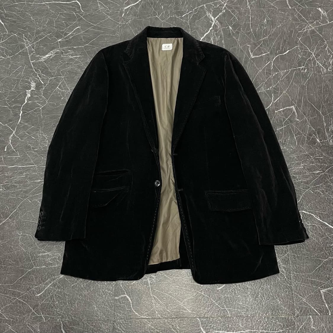 XL C.P COMPANY 벨벳 벨루어 웨스턴 블레이저 상품이미지1