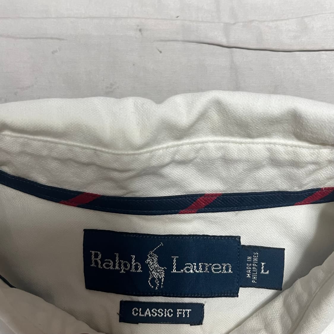 L 폴로랄프로렌 클래식핏 화이트 셔츠  상품이미지3